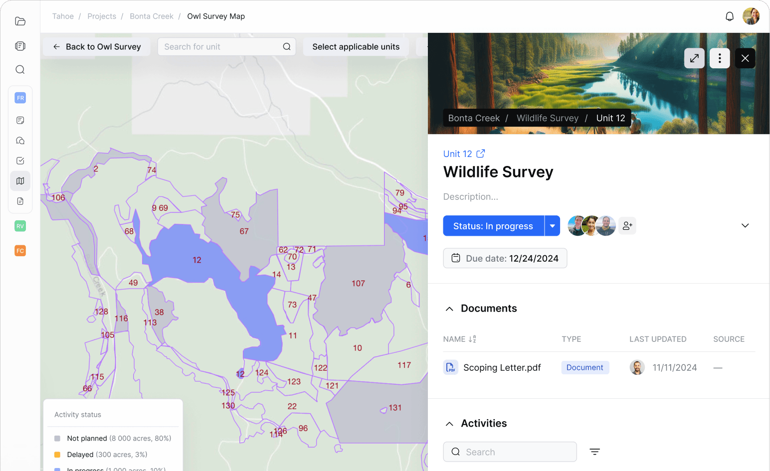 Project GIS map